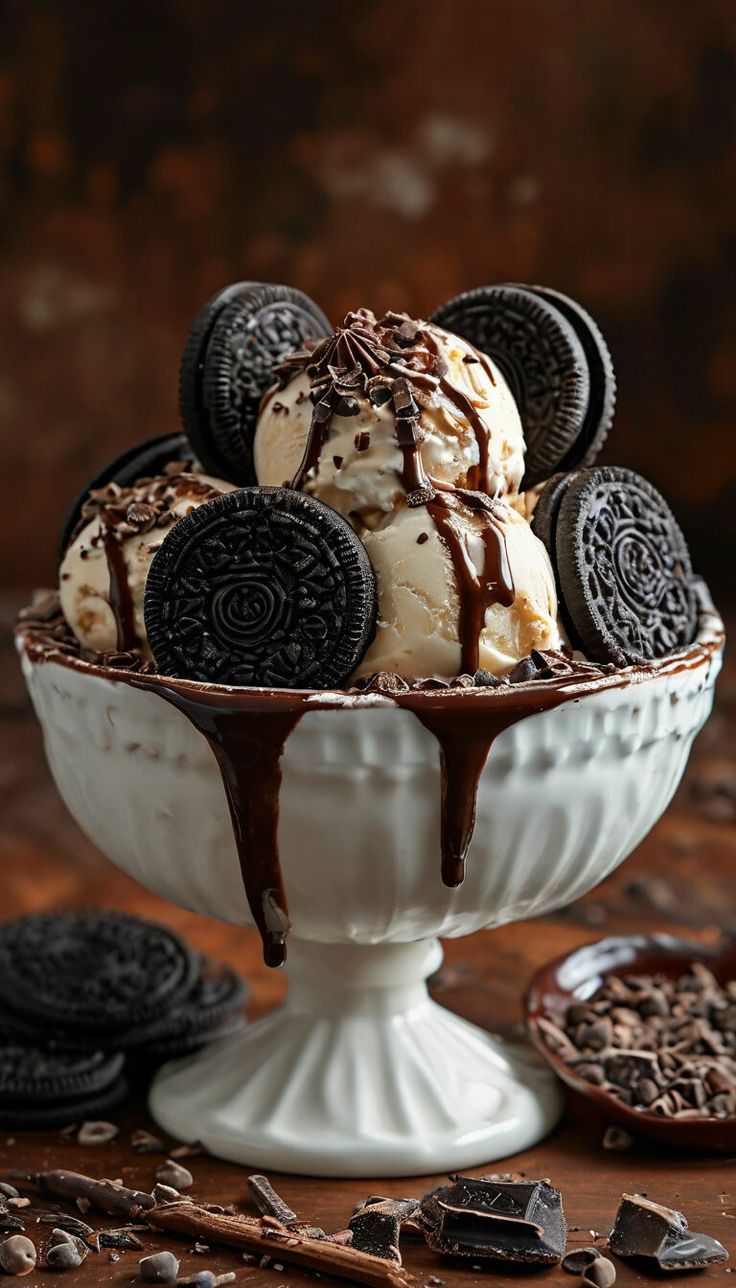 بستنی شکلاتی وانیلی